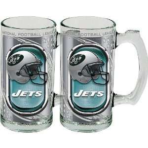   New York Jets High Definition Sports Mug   Set of 2