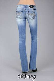 MISS ME Jeans NWT Butterfly Wing Boot Cut Light Sz 27  