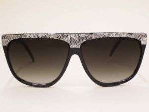 1980s Vintage electro Black Juno Lace Retro Sunglasses  