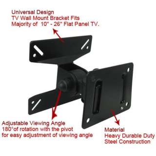 Universal Rotated TV Wall Bracket Mount for 10 ~ 26 VESA LCD LED 