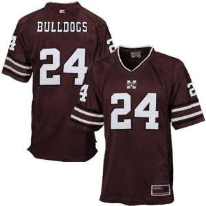 Mississippi State Bulldogs #24 Maroon Prime Time Football Jersey 