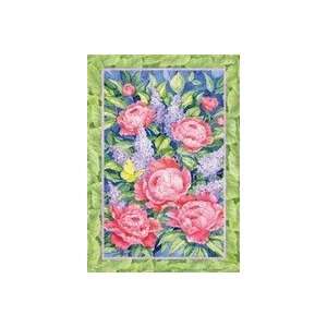  Lilacs and Peonies Large Flag Patio, Lawn & Garden