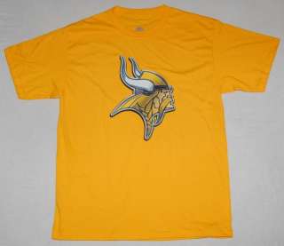 Minnesota Vikings Primary Logo T Shirt Gold LRG  