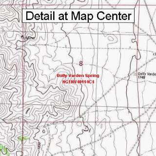  USGS Topographic Quadrangle Map   Dolly Varden Spring 