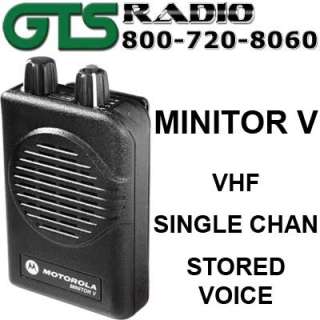Minitor V Pager Bandwidths and Accessories