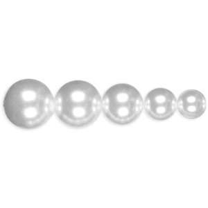  Pearls & Chain Graduated Pearls 10 18mm 15/Pkg White