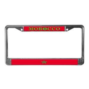 Morocco Moroccan Flag Arabic License Plate Frame by   