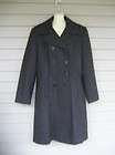   Mathews Womens Dark Gray Wool Winter Mid Length Dress Coat 10