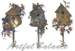Ceramic Decals Birdhouse Floral Bird House 3 Designs  