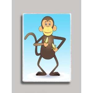  Monkey Motion Banana Dance Refrigerator Magnet