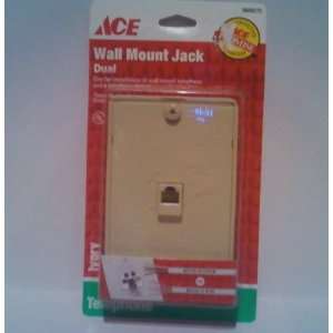  Dual Wall Mount Jack for USE with Wall Mount Phone and 