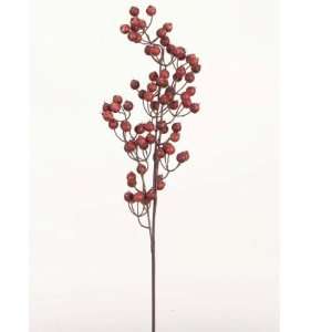  Pack of 12 Red Artificial Monalisa Berry Decorative Autumn 