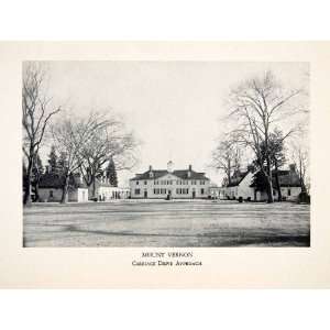  1930 Print Mount Vernon Estate Mansion Plantation Landmark 