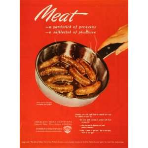   Food Products Pan Cooking Meal   Original Print Ad