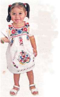 PUEBLA Dress Mexico Toddler Child Costume SIZE 4 Sweet  