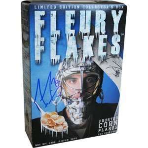  Marc Andre Fleury Autographed Fleury Flakes   Sports 