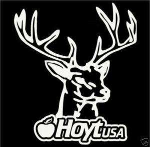 Hoyt USA deer hunting logo vinyl decal sticker  
