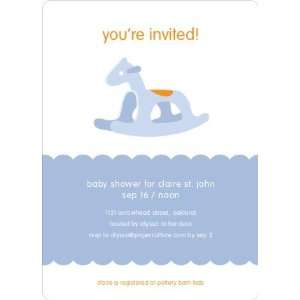  Blue Rocking Horse Baby Shower Invitations Health 