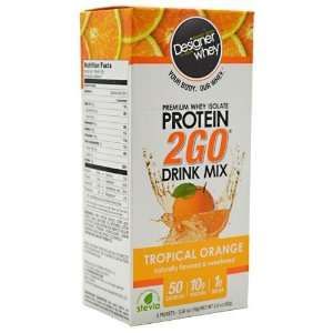  Designer Whey Protein 2GO Drink Mix Tropical Orange    0 