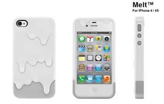 NIB White Vanillia Melting Ice cream Hard Case Cover For Apple iPhone 