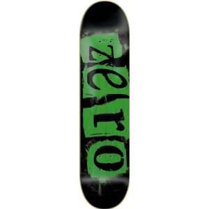   Punk Deck 8.0 Black Green Veneer Skateboard Decks