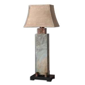  Uttermost 37 Inch Slate Tall Table Lamp In The Base Is Real 