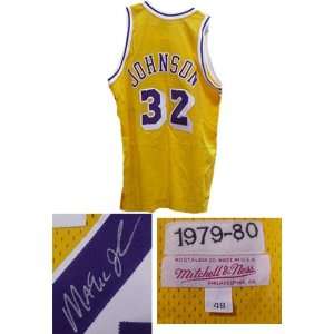  Autographed Magic Johnson Lakers Jersey 