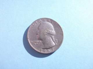 1967 UNITED STATES OF AMERICA 1/4 QUARTER DOLLAR COIN  
