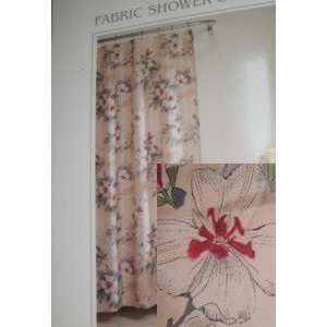  Floral Fabric hower curtain Magnolia