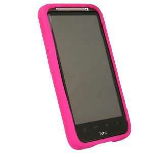  New Htc Inspire Desire Hd Ace Silicone Sleeve Dark Pink 