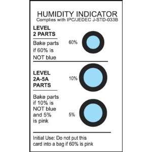  5 10 60% Humidity Indicator Cards 