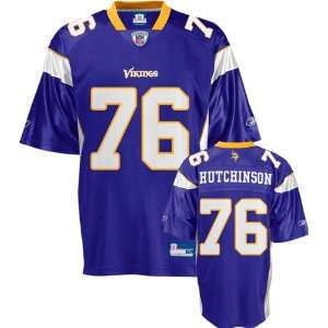  Steve Hutchinson Purple Reebok NFL Minnesota Vikings Kids 