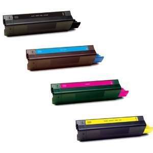  Compatible Okidata C8600 Toner Cartridges Full Color Set 