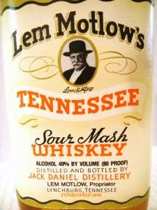 Jack Daniels Lem Metlows Sour Mash Whiskey SEALED   ULTRA RARE  