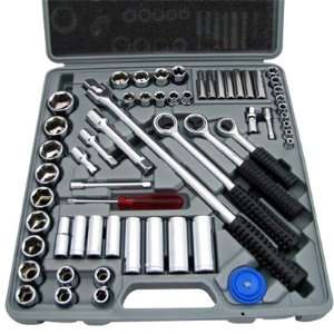  Complete Metric Socket Chrome Wrench Set Kit (Carry Case 