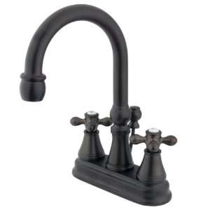 Governor 4 Inch Centerset Lavatory Faucet with Brass Pop Up with Metal 