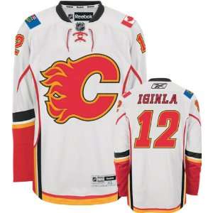  Jarome Iginla Jersey Reebok White #12 Calgary Flames 