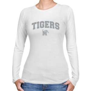  Memphis Tiger Tee Shirt  Memphis Tigers Ladies White Logo 