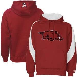  Arkansas Razorbacks Cardinal Red Varsity Hoody Sweatshirt 