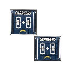 Memory Company San Diego Chargers Double Light Switch Cover   Set Of 2