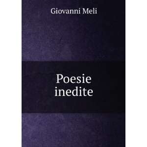 Poesie inedite Giovanni Meli Books