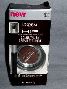 New LOreal HiP Color Truth Cream Eyeliner•High Intensity Pigments 