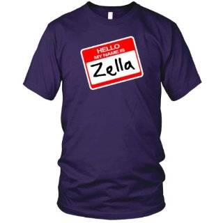 Hello, My Name is Zella Fine Jersey T Shirt by Solid Gold Bomb