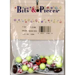  Cousin Bits and Pieces Bead Mix (1 Ounce Package)   Sports 