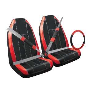 Pilot Automotive SC 306R Simulated Leather Combination Seat Cover Kit 