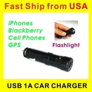 Flashlight w/ USB Car Charger iPod iPhone 3 4 GPS   