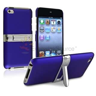   Stand Snap on Hard Case Cover+Privacy Guard For iPod touch 4 G 4th
