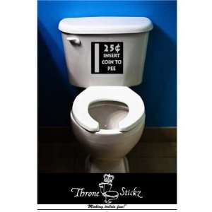  Insert Coin To Pee   Funny sticker for your toilet   vinyl 
