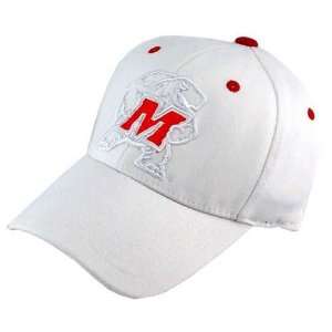  Maryland Terrapins White Emerge 1Fit Hat Sports 
