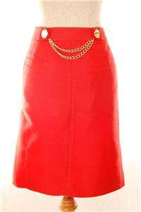 NEW AUTH Kate Spade $275 Alexandra Skirt Red 8  